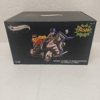 Hot Wheels Elite Batman Classic TV Series Batcycle with Batman and Robin