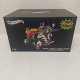 Hot Wheels Elite Batman Classic TV Series Batcycle with Batman and Robin