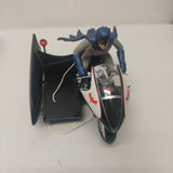 Hot Wheels Elite Batman Classic TV Series Batcycle with Batman and Robin