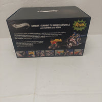 Hot Wheels Elite Batman Classic TV Series Batcycle with Batman and Robin