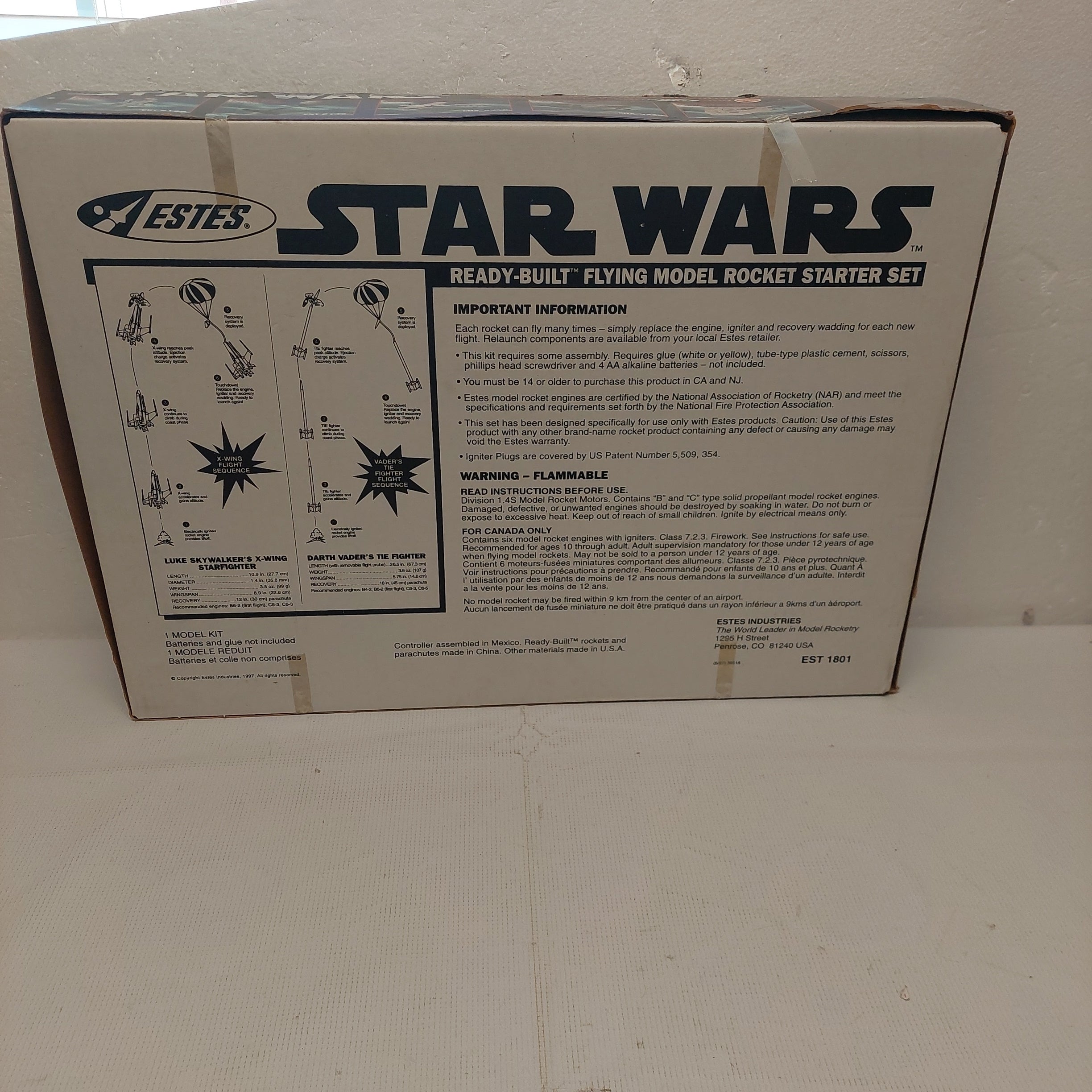 Star Wars Ready to Fly Model Rocket Starter Set
