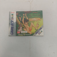 Nintendo Game Boy Color The Jungle Book Mowgli's Wild Adventure Instruction Manual ONLY