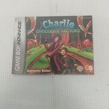Nintendo Game Boy Advance Charlie and the Chocolate Factory Instruction Manual ONLY