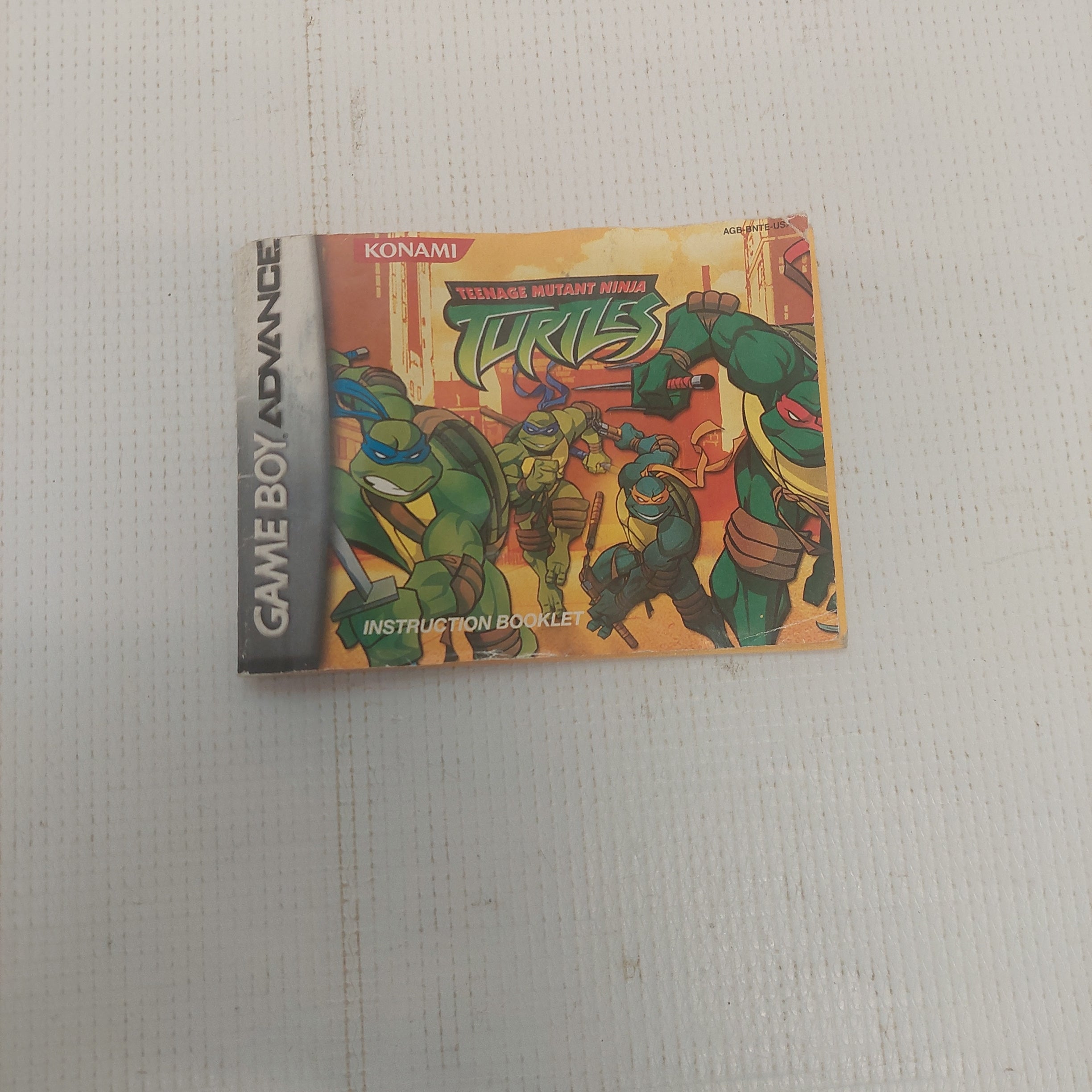 Teenage Mutant Ninja Turtles Nintendo Game Boy Advance Instruction Manual ONLY