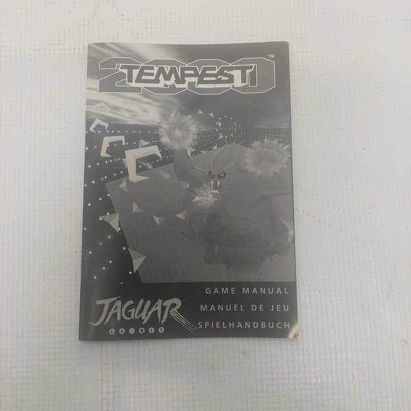 Tempest 2000 Atari Jaguar Manual ONLY