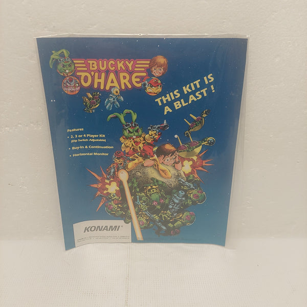 Bucky O'Hare Konami Promo Ad Poster 1992