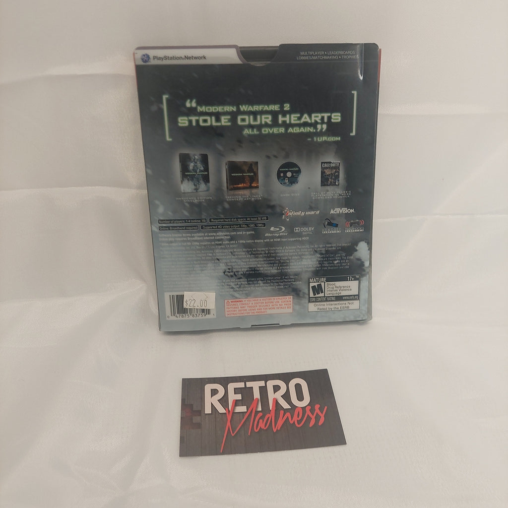 PlayStation 3 Modern Warfare 2 Hardened Edition Steelbook No Game. Dented