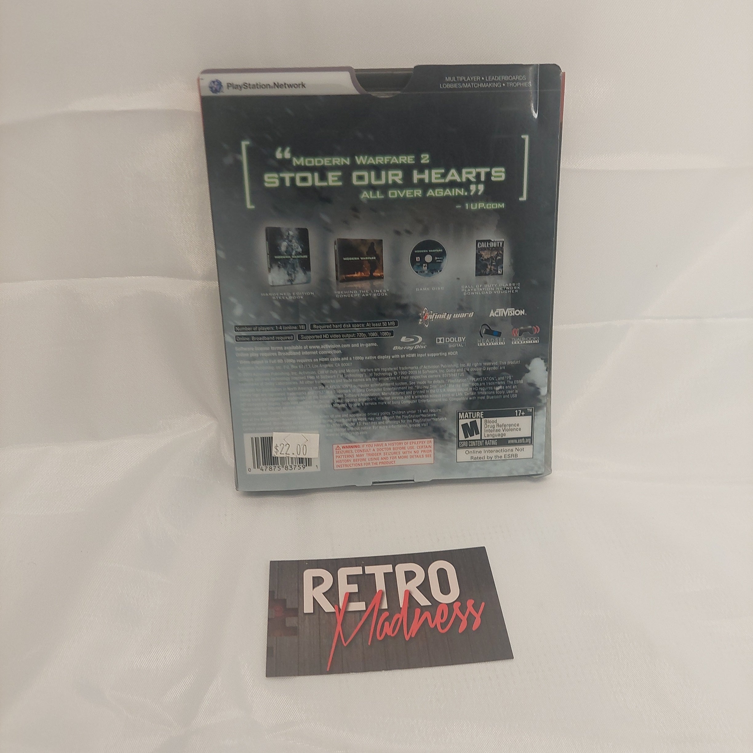 PlayStation 3 Modern Warfare 2 Hardened Edition Steelbook No Game. Dented