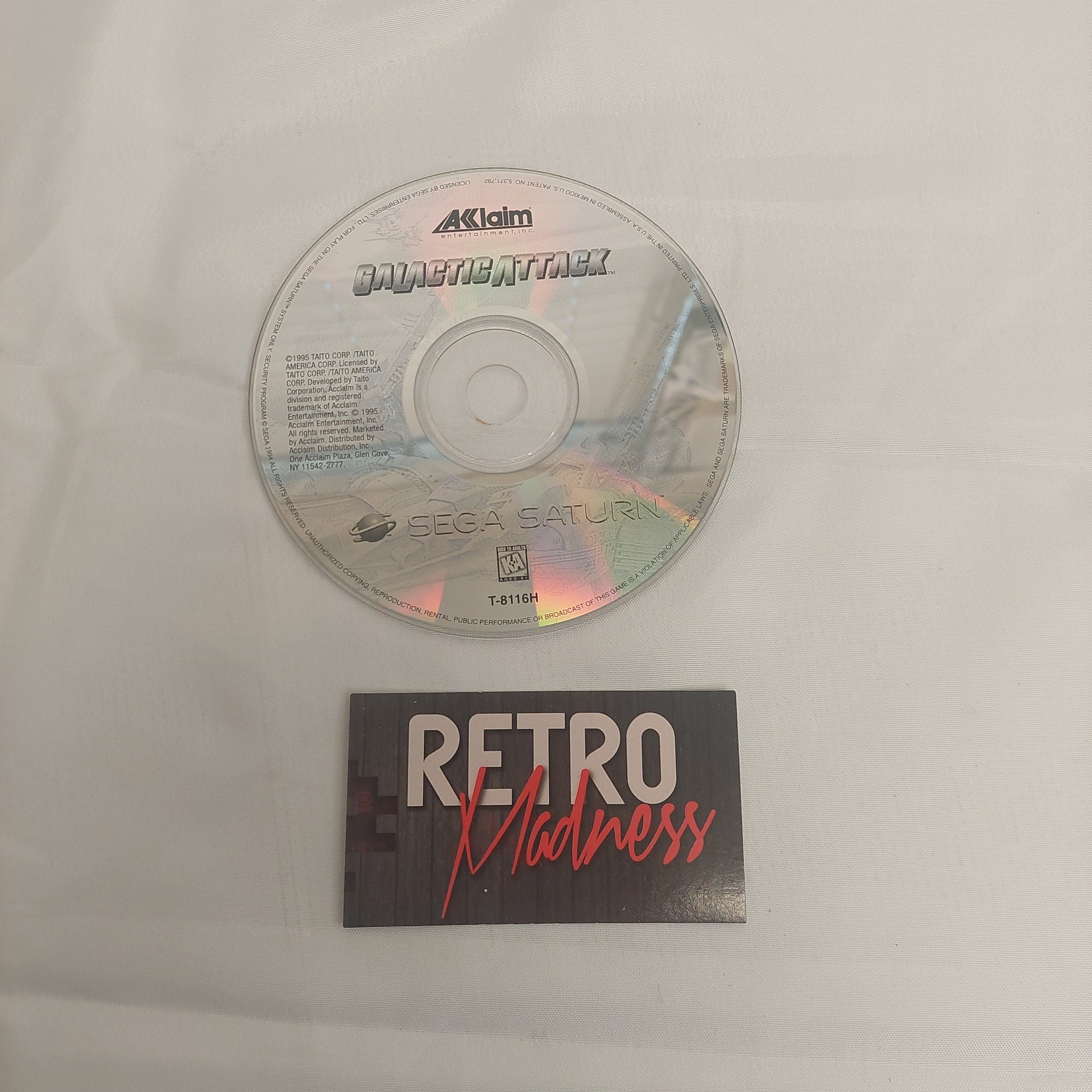 Galactic Attack Sega Saturn Video Game