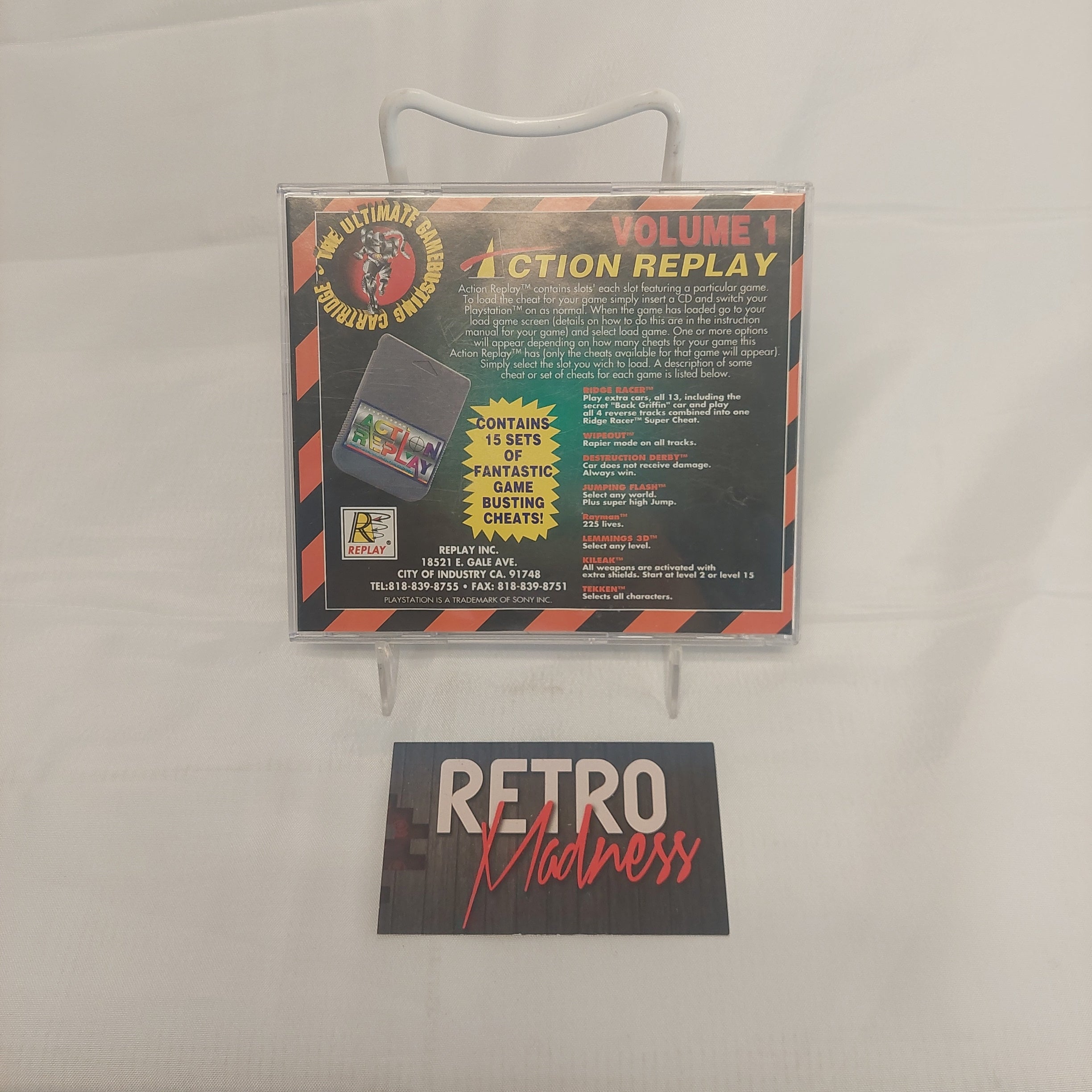 Action Replay Volume 1 The Ultimate Gamebusting Cartridge for the Sony PlayStation