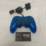 TTX Blue Wired Analog Controller 2 for PS and PS2 Tested