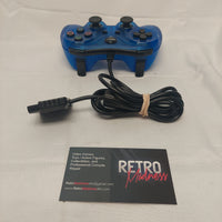 TTX Blue Wired Analog Controller 2 for PS and PS2 Tested