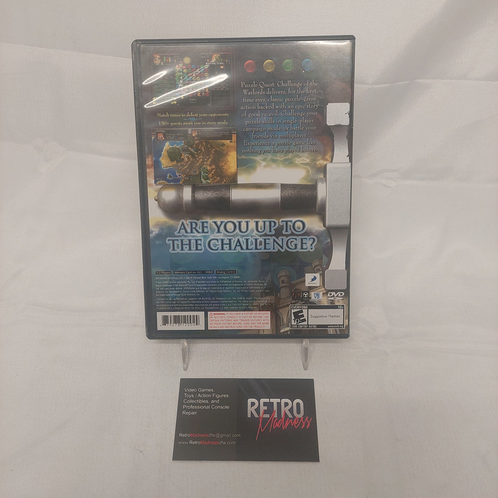 Sony PS2 Puzzle Quest Challenge of the Warlords Video Game