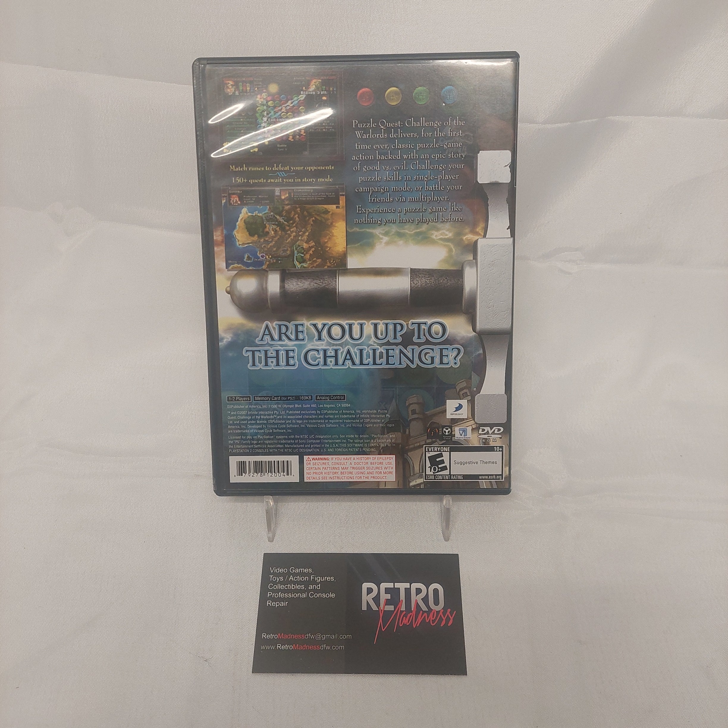 Sony PS2 Puzzle Quest Challenge of the Warlords Video Game