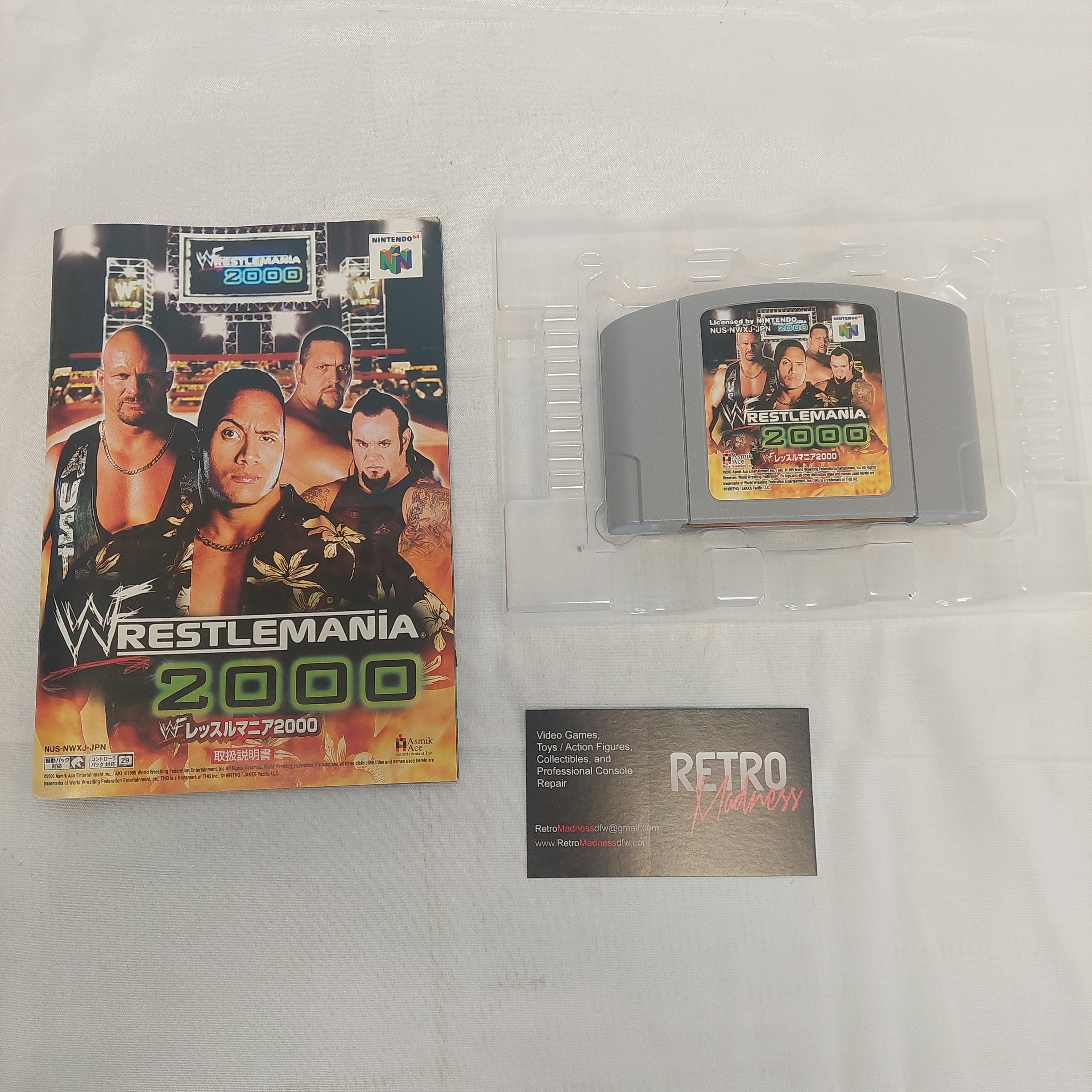 Nintendo 64 Wrestlemania 2000 Video Game Japanese