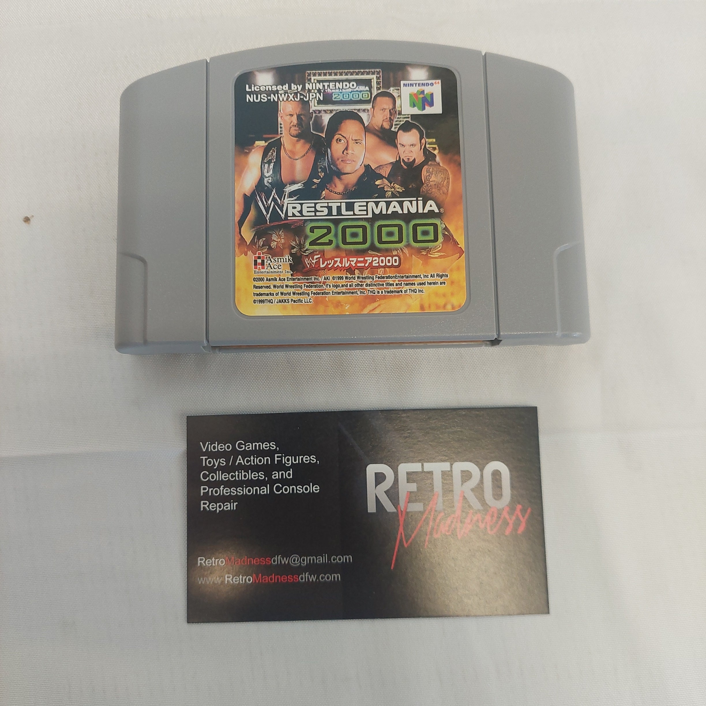 Nintendo 64 Wrestlemania 2000 Video Game Japanese
