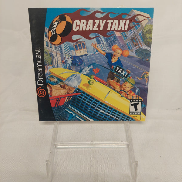 Sega Dreamcast Crazy Taxi Manual ONLY