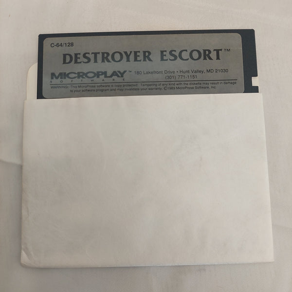 Commodore 64 Destroyer Escort Game Disk Untested