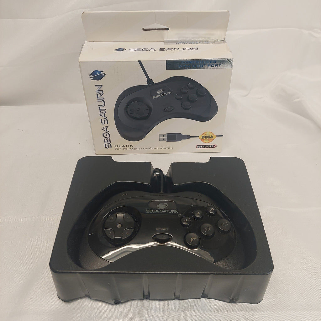 Retro Bit Sega Saturn Controller with USB Port Tested
