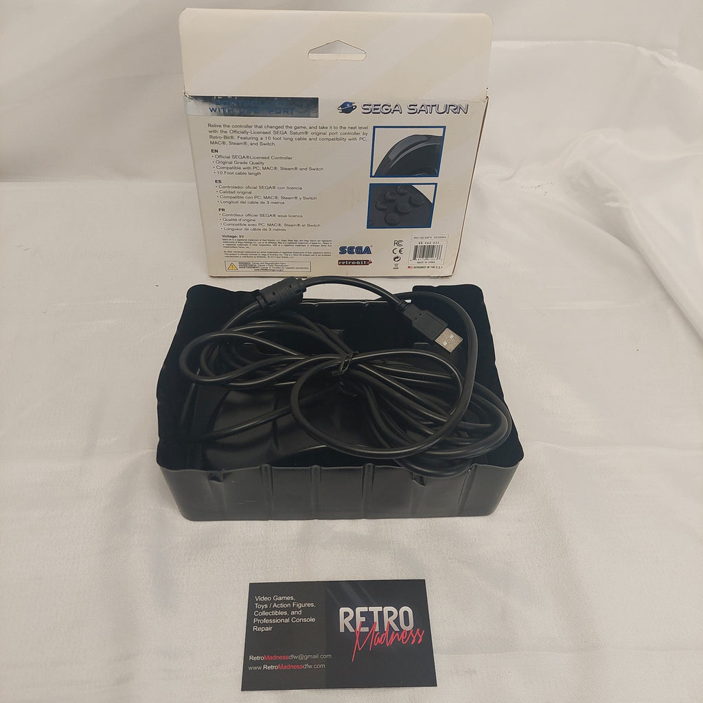 Retro Bit Sega Saturn Controller with USB Port Tested