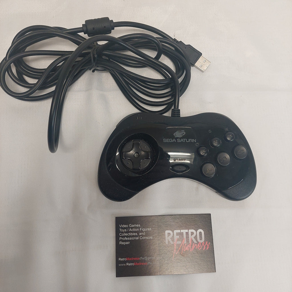 Retro Bit Sega Saturn Controller with USB Port Tested