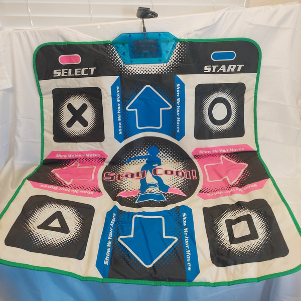 Stay Cool Wired DDR Dance Dance Revolution Game Pad For PS2 Tested