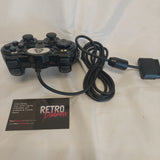 Arsenal Gaming Black Wired Controller for PS2 Tested and Works