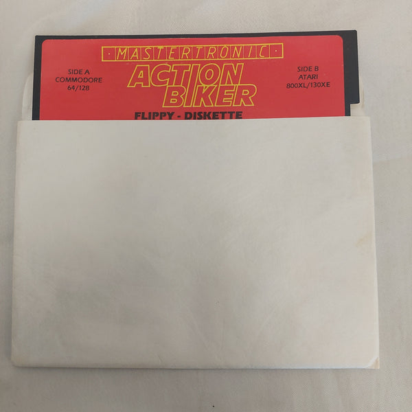 Action Biker Diskette Commodore 64/128 and Atari 800XL/130XE Untested