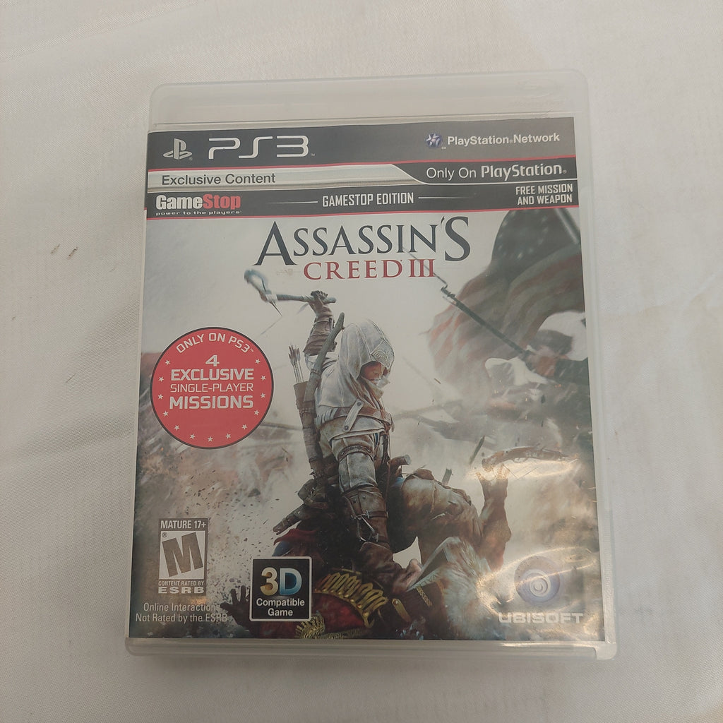 PlayStation 3 PS3 Assassin's Creed III GameStop Edition