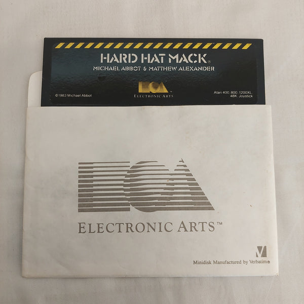 Vintage Hard Hat Mack Game Atari Electronic Arts Untested