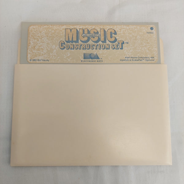 Vintage Will Harvey's Music Construction Set Floppy Disk Atari Untested