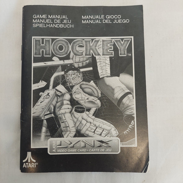 Vintage Atari Lynx Hockey Manual Only