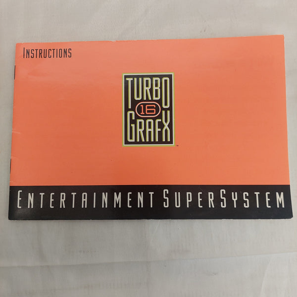 Turbo Grafx 16 Entertainment Super System Instructions Booklet