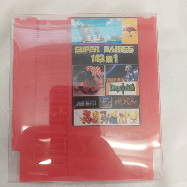NES Super Games 143 in 1 Red Cartridge for Nintendo Entertainment System