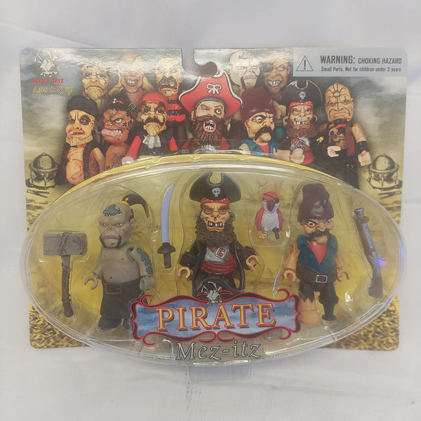 Mez-itz Pirate 3-Pack Po Gye, Captain Garrot and Fish-Eye Jim Figures