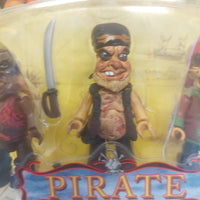 Mez-itz Pirate 3-Pack Goldmouth, Rummy Joe and Claude Kross Figures