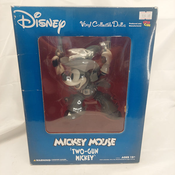 Disney Mickey Mouse "Two Gun Mickey" Vinyl Collectible Doll