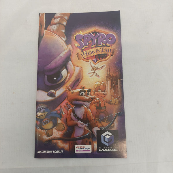 Nintendo GameCube Spyro A Hero's Tail Manual Only