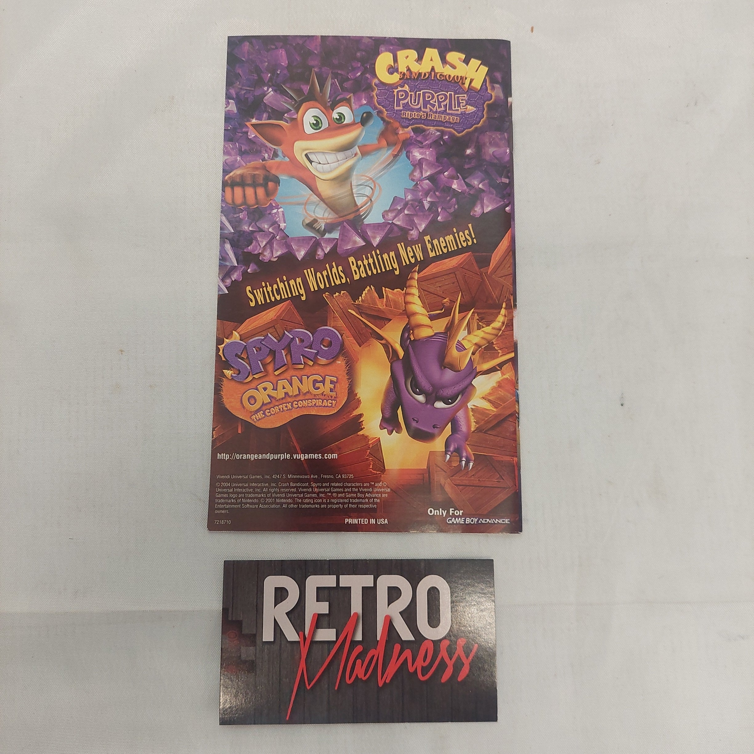 Nintendo GameCube Spyro A Hero's Tail Manual Only