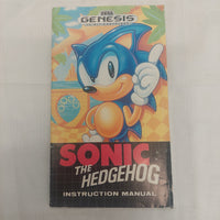 Sega Genesis Sonic the Hedgehog Manual ONLY