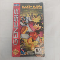 Sega Genesis Mickey Mania The Timeless Adventures of Mickey Mouse Manual ONLY