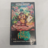 Sega Genesis Taz Mania Manual ONLY