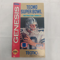 Sega Genesis Tecmo Super Bowl Manual ONLY