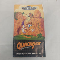 Sega Genesis Quackshot Starring Donald Duck Manual ONLY