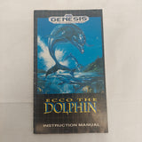 Sega Genesis Ecco the Dolphin Manual ONLY