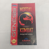 Sega Genesis Mortal Kombat Manual ONLY