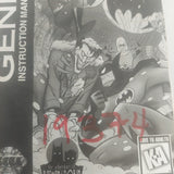 Vintage Sega Genesis The Adventures of Batman & Robin Manual ONLY Damaged