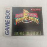 Nintendo Gameboy Mighty Morphin Power Rangers Manual ONLY