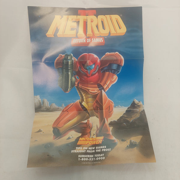 Vintage Nintendo Gameboy Metroid II Poster Insert