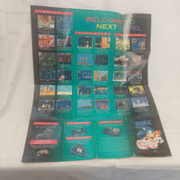 Vintage Sega Welcome to the Next Level Jurassic Poster Insert